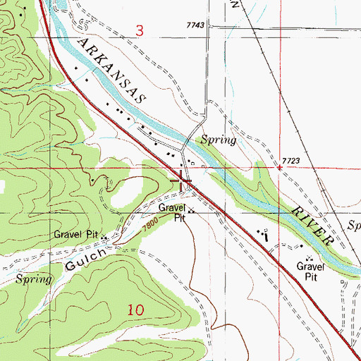Topographic Map of Coal Kiln Gulch, CO