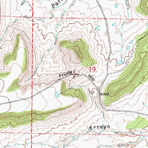 Topographic Map of Frijole Hill, CO