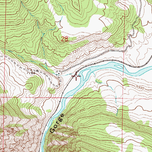 Topographic Map of Yarmony Creek, CO