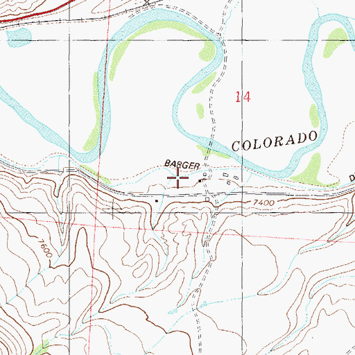 Topographic Map of Barger Ditch, CO