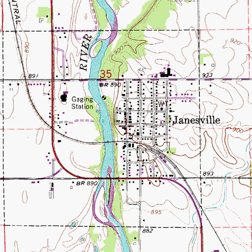Topographic Map of Barrick Road City Park, IA