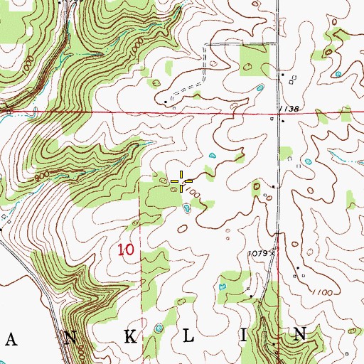 Topographic Map of Bailey Plot, IA