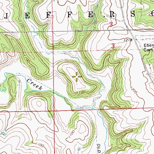 Topographic Map of Nelson Plot, IA