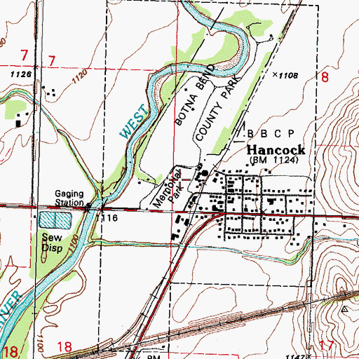 Topographic Map of Memorial Park, IA