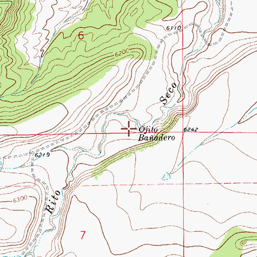 Topographic Map of Ojito Baadero, CO
