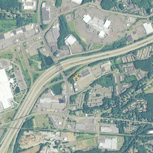 Aerial/Satellite Image of Buckland Square Shopping Center, CT