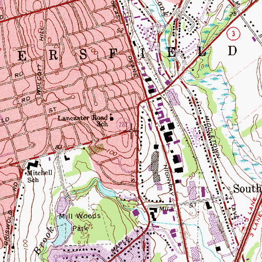 Topographic Map of Harriss Hill, CT