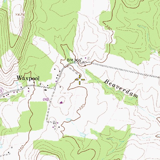Topographic Map of Eagle Ridge Middle School, VA