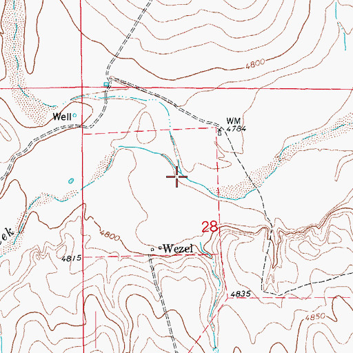 Topographic Map of North Rush Creek, CO