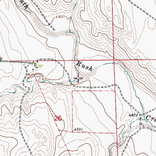 Topographic Map of Stanley Gulch, CO