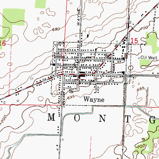 Topographic Map of Montgomery Township House, OH