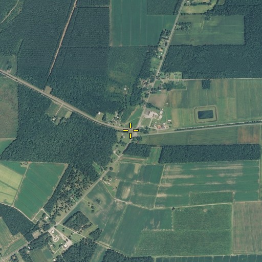 Aerial/Satellite Image of Acresville Post Office (historical), NC