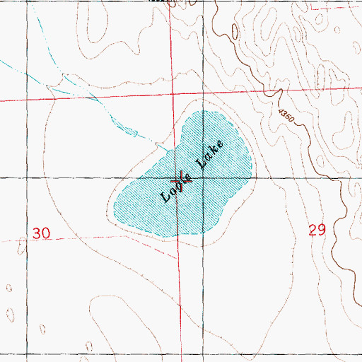 Topographic Map of Logie Lake, CO