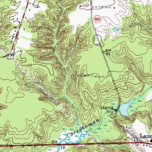 Topographic Map of District 2, VA