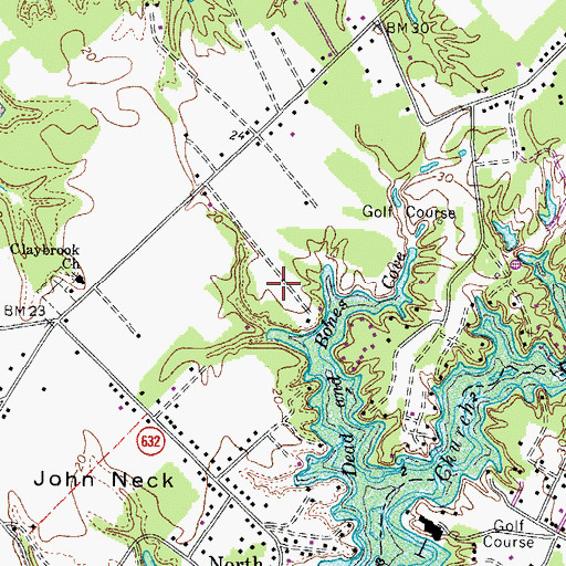 Topographic Map of District 5, VA