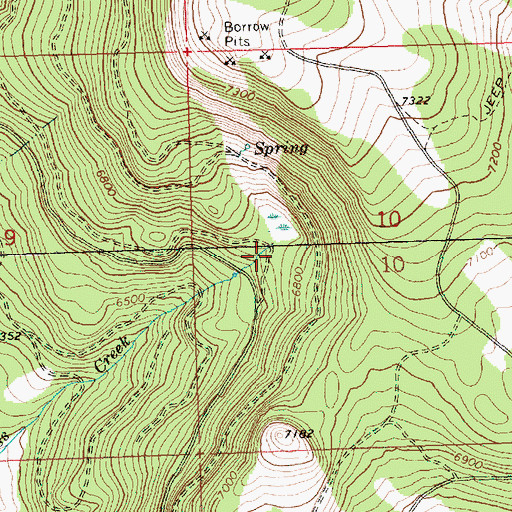 Topographic Map of Overton Reservoir Recreation Site, OR