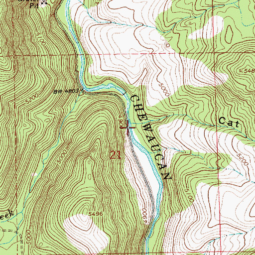 Topographic Map of Upper Jones Recreation Site, OR