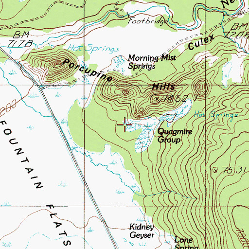 Topographic Map of Snort Spring, WY