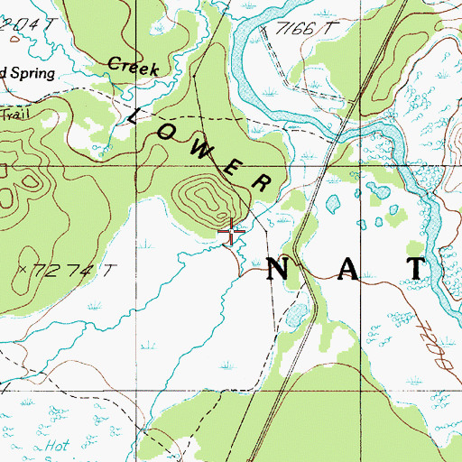 Topographic Map of Boulder Spring, WY