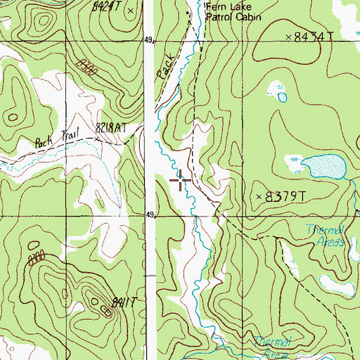 Topographic Map of Ponuntpa Spring, WY
