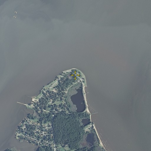 Aerial/Satellite Image of Battery Hartshorne (historical), MD