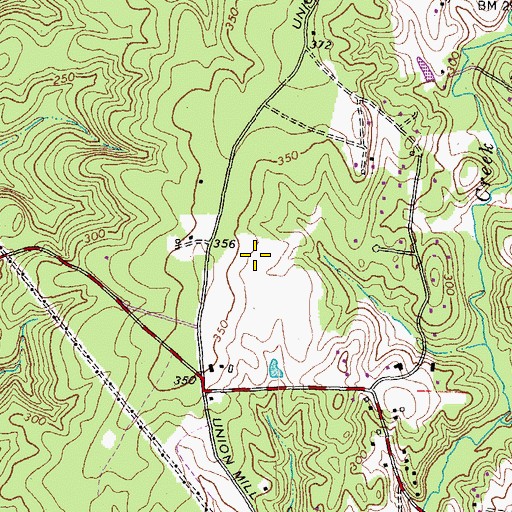 Topographic Map of Liberty Middle School, VA