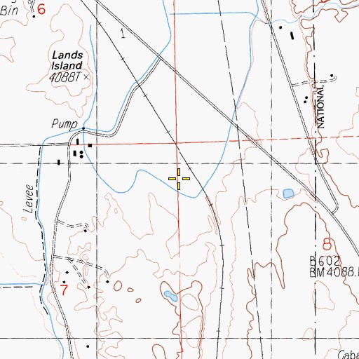 Topographic Map of Petroglyph Point Trail, CA