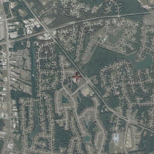 Aerial/Satellite Image of Tabb Library, VA