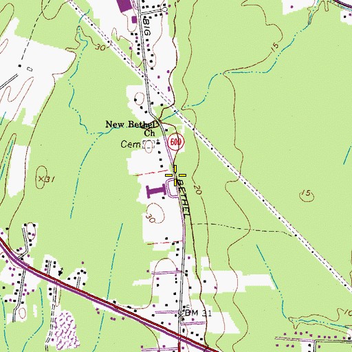 Topographic Map of Saint Kateri Catholic Church, VA