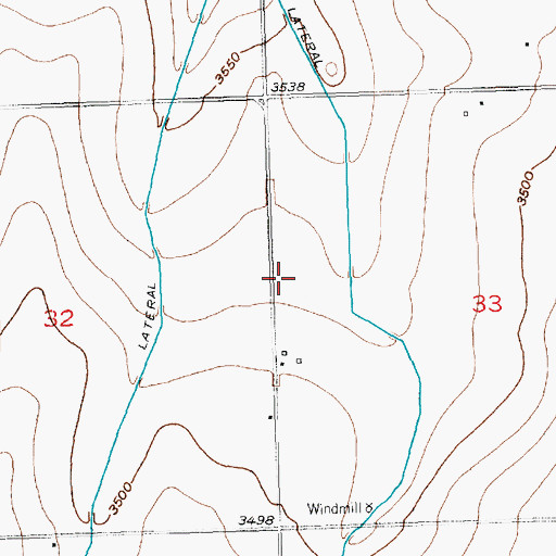 Topographic Map of Crowley Lateral, CO