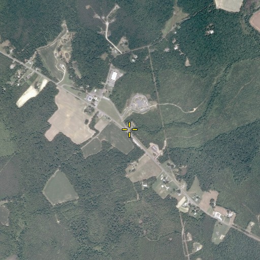 Aerial/Satellite Image of Saint James Presbyterian Church Cemetery, VA