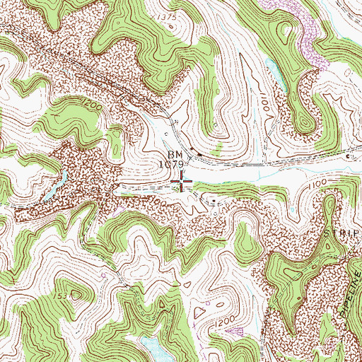 Topographic Map of Post School (historical), WV