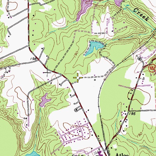 Topographic Map of Chickahominy Middle School, VA