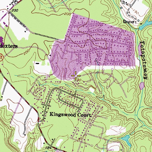 Topographic Map of Kings Charter, VA
