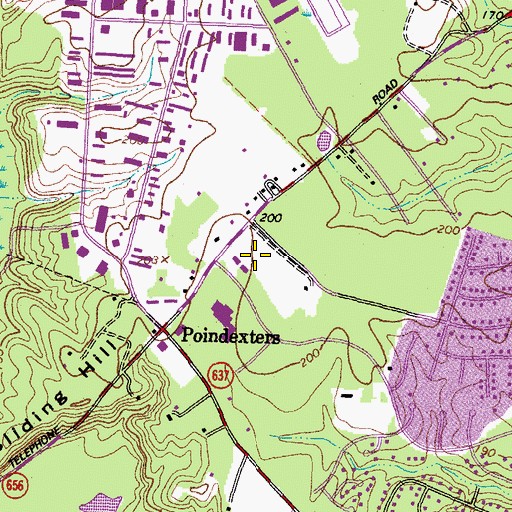 Topographic Map of Kings Charter Office Park, VA