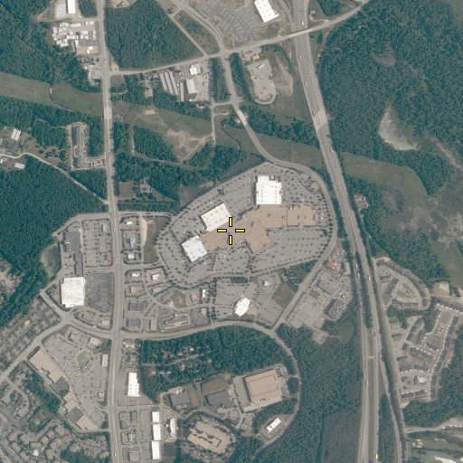 Aerial/Satellite Image of Virginia Center Commons Mall Shopping Center, VA