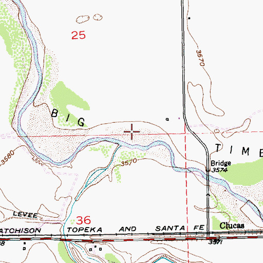 Topographic Map of Clay Creek, CO