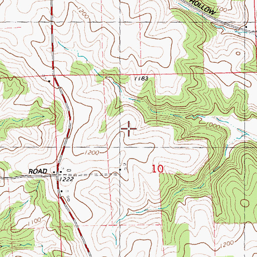 Topographic Map of Pleasant View Farm, WI