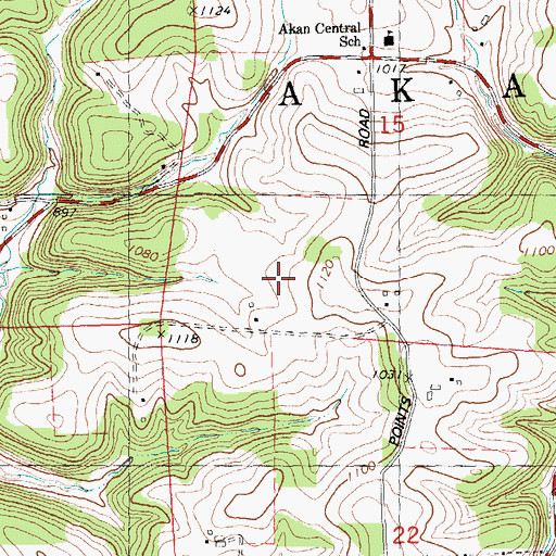 Topographic Map of Huleth Orchard Farm, WI