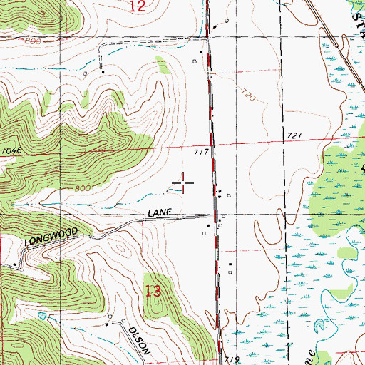 Topographic Map of Englewood Farm, WI