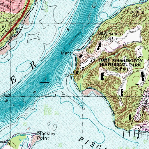 Topographic Map of Battery James Many (historical), MD