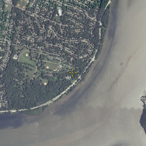 Aerial/Satellite Image of Battery Robinson (historical), VA
