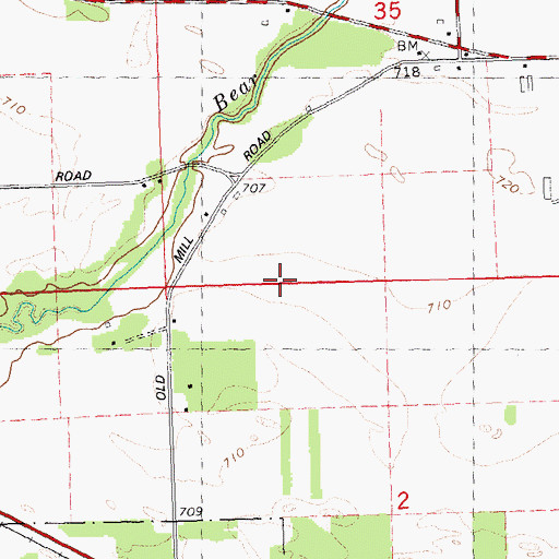 Topographic Map of Lake Labelle Farm, WI