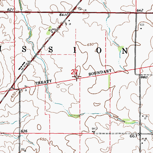 Topographic Map of Osmundson Cemetery, IL
