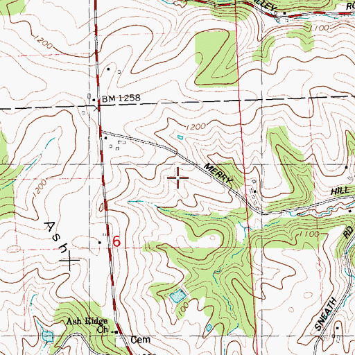 Topographic Map of Clear View Farm, WI