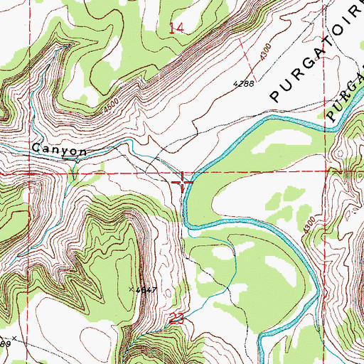 Topographic Map of Riley Canyon, CO
