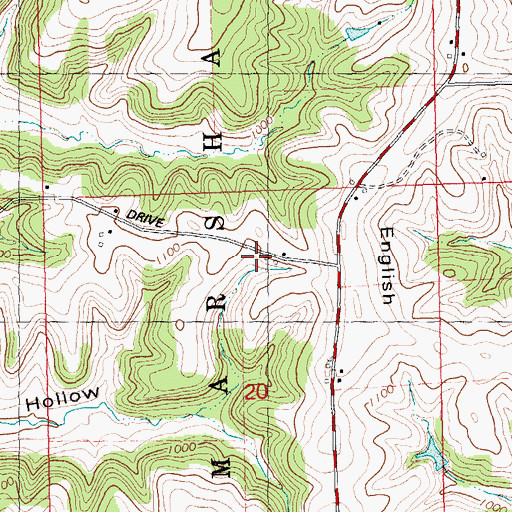 Topographic Map of Orchard Lawn Stock Farm, WI
