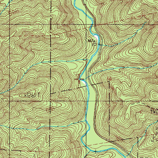 Topographic Map of Pipe Creek, OR
