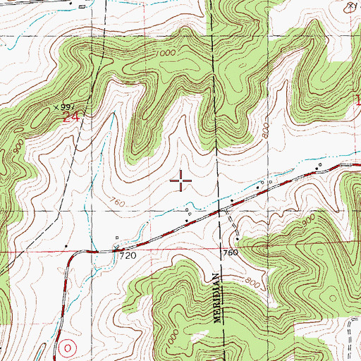 Topographic Map of Valley Bluff Stock and Dairy Farm, WI