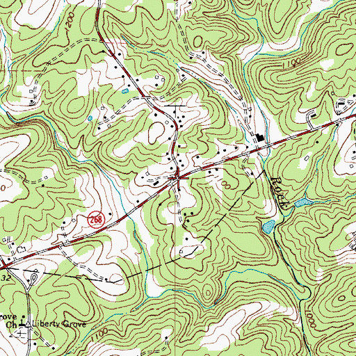 Topographic Map of Knottville, NC